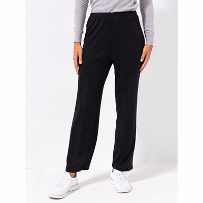 KIM & CO. Hose, lange Form Feinstrick Optik Rundumdehnbund gerades Bein