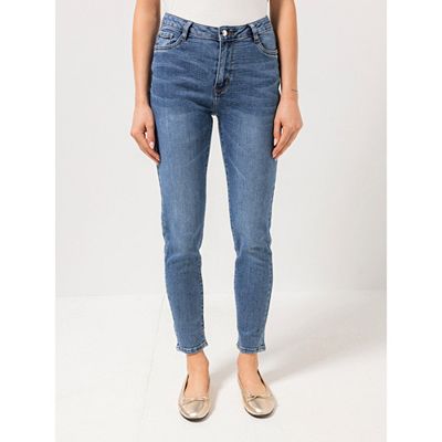 STEFFEN SCHRAUT Jeans knöchellang Oktagon-Details sehr schmales Bein