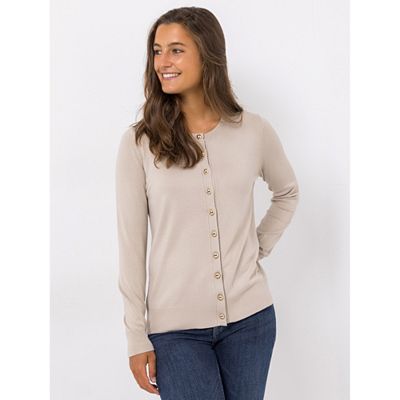 Thumbnail - EVA LUTZ Cardigan Rundhalsausschnitt Knopfleiste figurumspielend