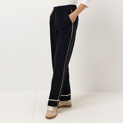 STEFFEN SCHRAUT Hose Rundumdehnbund Bügelfalte gerades weites Bein