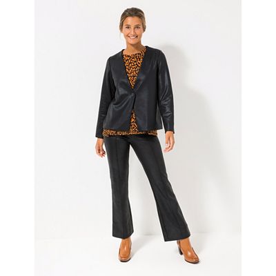 Thumbnail - KIM & CO. Blazer, 1/1-Arm Antique Leder Optik 1 Knopf figurumspielend