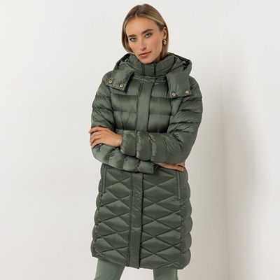 STEFFEN SCHRAUT Steppmantel abnehmbare Kapuze Reißverschlusstaschen figurumspielend