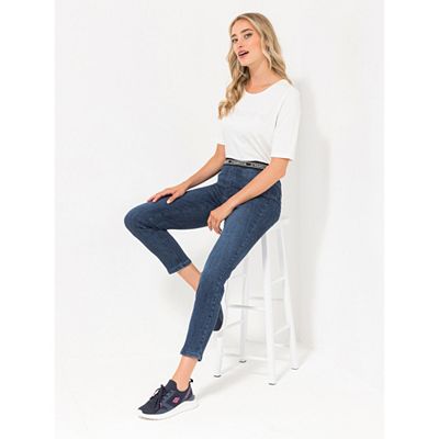 STRANDFEIN Jeggings Rundumdehnbund OEKO-TEX®Standard 100 knöchellang