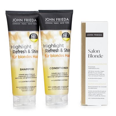 JOHN FRIEDA Refresh & Shine Shampoo & Conditioner je 250ml Farbveredelung 120ml