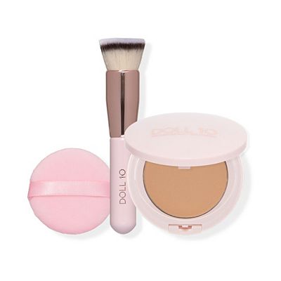 Thumbnail - DOLL 10 BEAUTY T.C.E Super Coverage Serum Powder Foundation 8g mit Pinsel