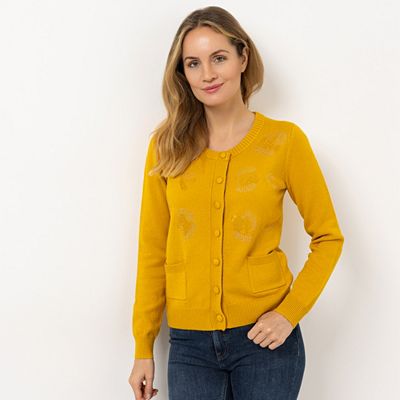 Thumbnail - DAWID by Dawid Tomaszewski Cardigan, Langarm Strass-Details figurumspielend