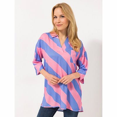 ICONIC by Marina Hoermanseder Tunika, 3/4-Arm Kragen oversize