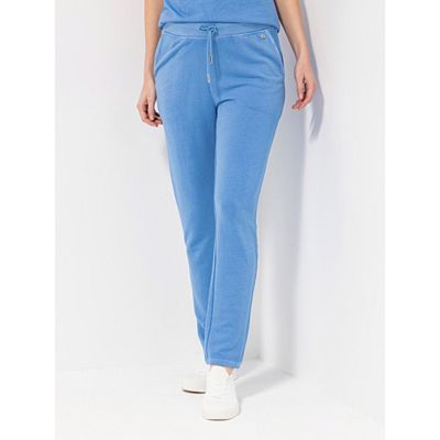 STRANDFEIN Sweathose Rundumdehnbund knöchellang schmales Bein