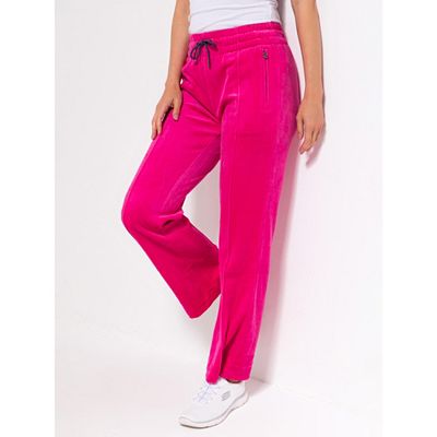 ICONIC by Marina Hoermanseder Sweathose Samt-Jersey weites Bein