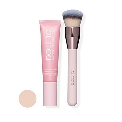 Thumbnail - DOLL 10 BEAUTY T.C.E.Liquid Filter Foundation mit Niacinamid 30ml & Pinsel