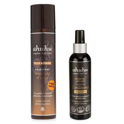 Thumbnail - ahuhu organic hair care Anti-Age Leave-in Conditioner 200ml & Hairspray 300ml