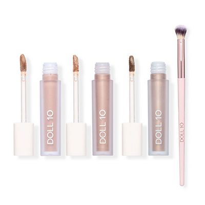 DOLL 10 BEAUTY T.C.E Smoothing Cream Eye Shadow 3x3,2g mit Pinsel
