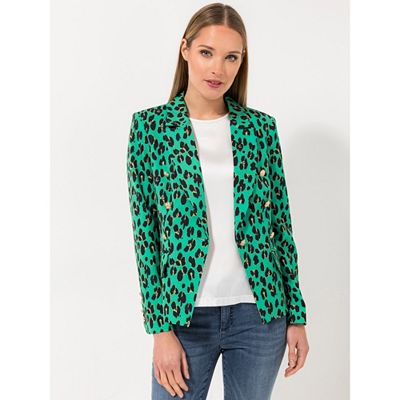 STEFFEN SCHRAUT Blazer, Madrid Schmuckknöpfe Allover-Druck figurbetont