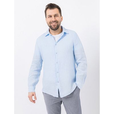 Thumbnail - DINE 'N' DANCE Herren Leinenhemd 1/1-Arm Hemdkragen Manschetten