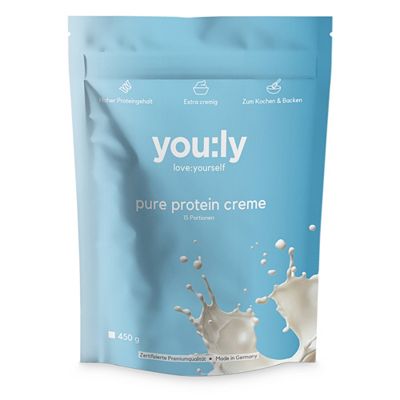 you:ly Pure Protein Creme zum Kochen & Backen 450g für 15 Portionen