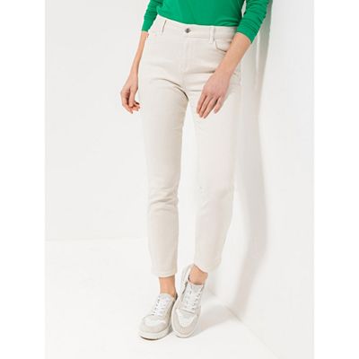 STRANDFEIN Hose Herz-Stickerei knöchellang schmales Bein