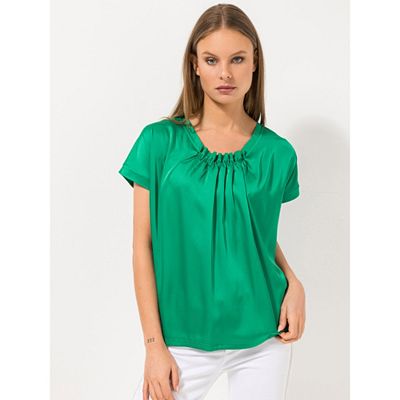 Thumbnail - STEFFEN SCHRAUT Blusenshirt, 1/2-Arm Raffung am Ausschnitt OEKO-TEX® leger weit