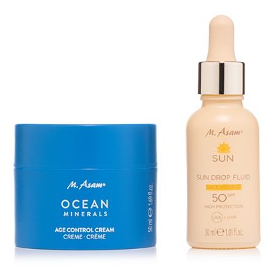 Thumbnail - M.ASAM® Ocean Minerals Age Control Cream 50ml, Sun Drop Fluid LSF 50 30ml