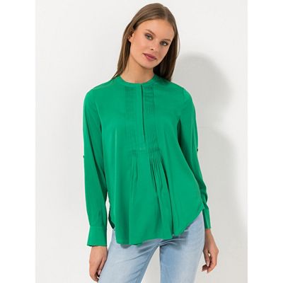 STEFFEN SCHRAUT Bluse, 1/1-Arm Ärmelriegel verdeckte Knopfleiste figurumspielend