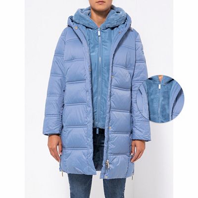 STEFFEN SCHRAUT Outdoormantel mit Webpelz-Weste Down Touch figurumspielend