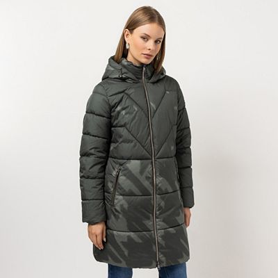 STEFFEN SCHRAUT Steppmantel mit Kapuze Reißverschlusstaschen figurumspielend