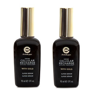 ELIZABETH GRANT Caviar Cellular Recharge Super Face Serum mit Gold 2x 90ml