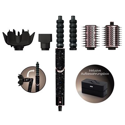 SHARK BEAUTY™ Shark® Flexstyle Black Diamond 5-in-1 Haarstyler- & trockner HD446JBEU HD446JBEU