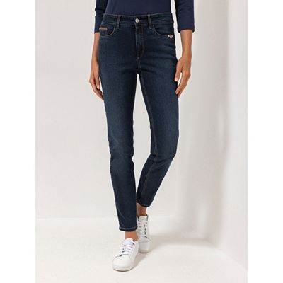 STRANDFEIN Jeanshose Sunny lange Form OEKO-TEX®Standard 100 schmales Bein