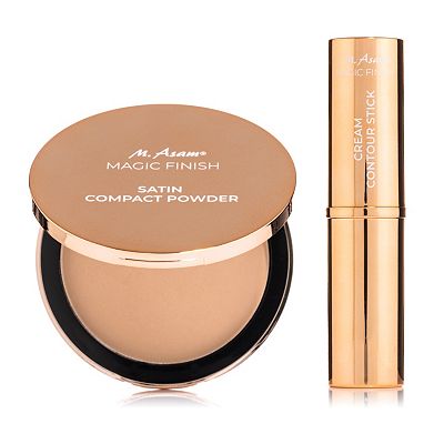 M.ASAM® Magic Finish Satin Compact Powder 8g, Contour Stick light medium 8g