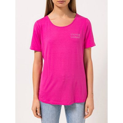 STEFFEN SCHRAUT Shirt, Ibiza 1/2-Arm Logo aus Strass figurumspielend