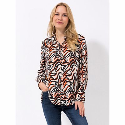 Thumbnail - EVA LUTZ Bluse, Langarm Knopfleiste 100% recycelte Fasern leger weit