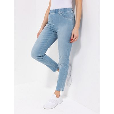 Thumbnail - DAWID by Dawid Tomaszewski Jeans, Dekostepp Strassdetails schmales Bein