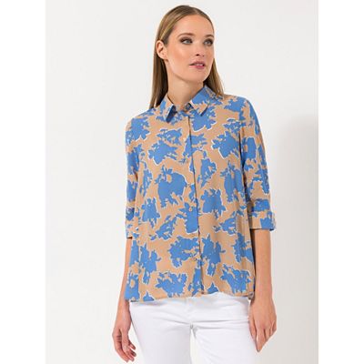 STEFFEN SCHRAUT Bluse, Capri, 3/4-Arm weiter Rücken 100% recyceltes PES leger weit