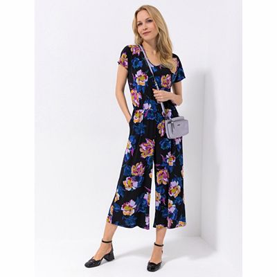 KIM & CO. Jumpsuit Brazil Knit Jersey 2 Eingrifftaschen weites Bein