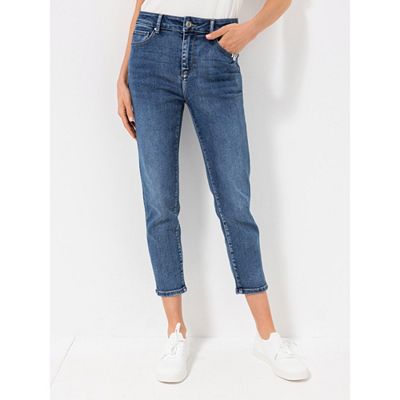 STRANDFEIN 7/8 Hose elastisches Material Seitennahtschlitze schmales Bein