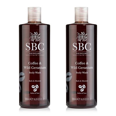 SBC Wild Geranium & Coffee Body Wash Duo 2x 500ml