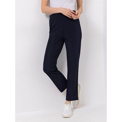 KIM & CO. Hose, knöchellang Ponti Crepe Jersey Rundumdehnbund schmaler Beinverlauf