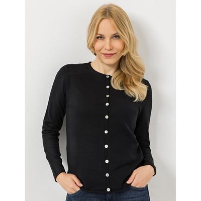 ANNI FOR FRIENDS Cardigan Knopfleiste Herzstickerei figurumspielend