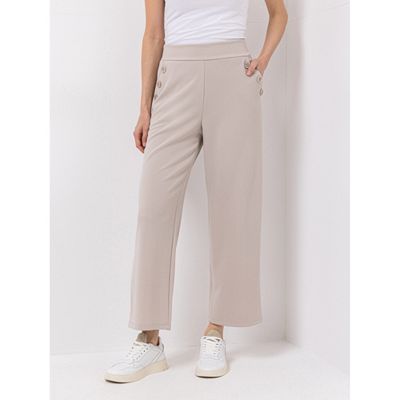 Thumbnail - KIM & CO. Hose, knöchellang Ponti Crepe Jersey Eingrifftaschen mit Zier-Knöpfen