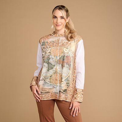 Thumbnail - SCHIFFHAUER MUNICH® Bluse White Blouse Art Logoknöpfe figurumspielend