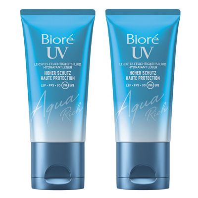 Bioré Aqua Rich UV LSF 30 Gesichtsfluid 2x50ml