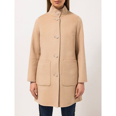 STEFFEN SCHRAUT Wende-Wollmantel Stehkragen Knopfleiste figurumspielend