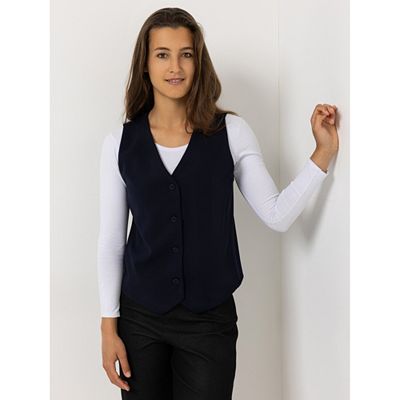KIM & CO. Weste Ponti-Crepe Jersey Knopfleiste figurumspielend