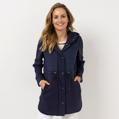 Thumbnail - STRANDFEIN Longjacke Materialmix Stepp und Scuba figurumspielend