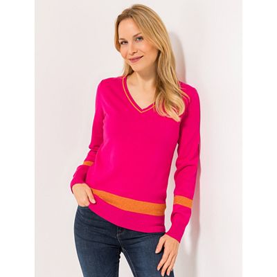 Thumbnail - DAWID by Dawid Tomaszewski Pullover, 1/1 Arm V-Ausschnitt figurumspielend