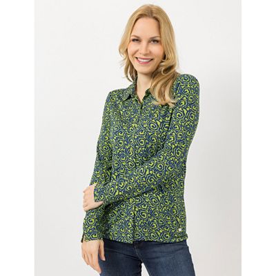 Thumbnail - EVA LUTZ Jerseybluse Lea Knopfleiste aus ECOVERO Viskose figurumspielend