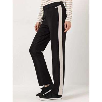 STRANDFEIN Puntohose knöchellang Rundumdehnbund schmales Bein