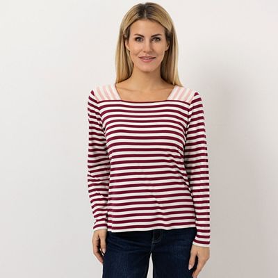 STRANDFEIN Shirt,1/1-Arm multicolor gestreift OEKO-TEX®Standard 100 figurumspielend