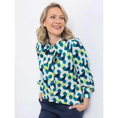 Thumbnail - KILIAN KERNER SENSES Bluse, Langarm verdeckte Knopfleiste Schluppe figurumspielend