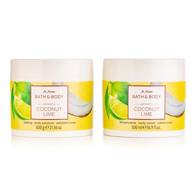 M.ASAM® Coconut Lime Peeling 600g, Körpercreme 500ml